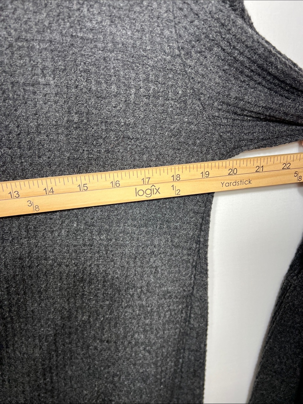 Millibon Dark Gray Open-Front Bell Sleeve Cardigan - Picture 8 of 9